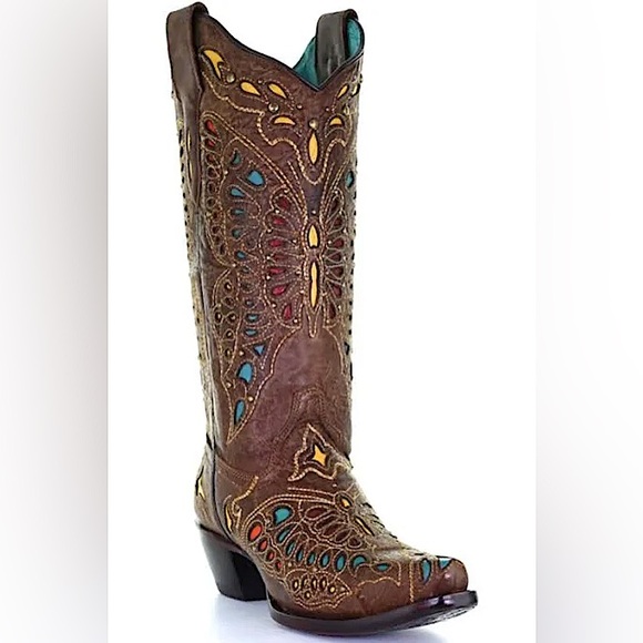 Corral Shoes - Corral Vintage Butterfly Inlay Boots
